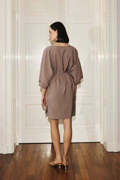 Kimono Dress Light Chocolate