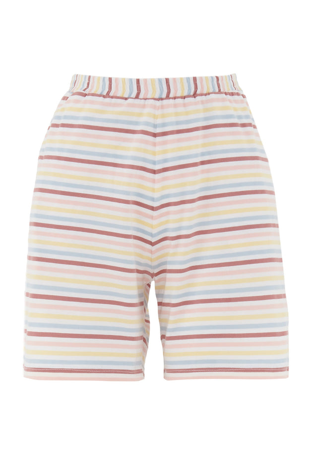 Aleexa Shorts Pyjama Set Clay/Multi Colour