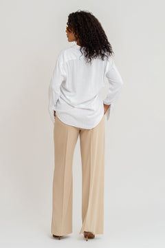Miles Viscose Linen Shirt Beige