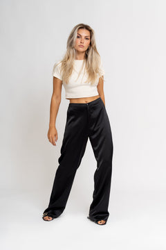 GS Cropped T-Shirt Beige