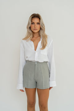 Miles Viscose Linen Shirt Beige