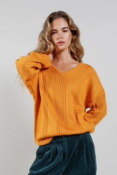 Anya Fine Merino Wool Jumper Mustard