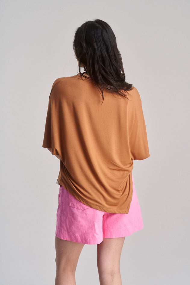 Aria Modal Jersey Top Golden Mustard