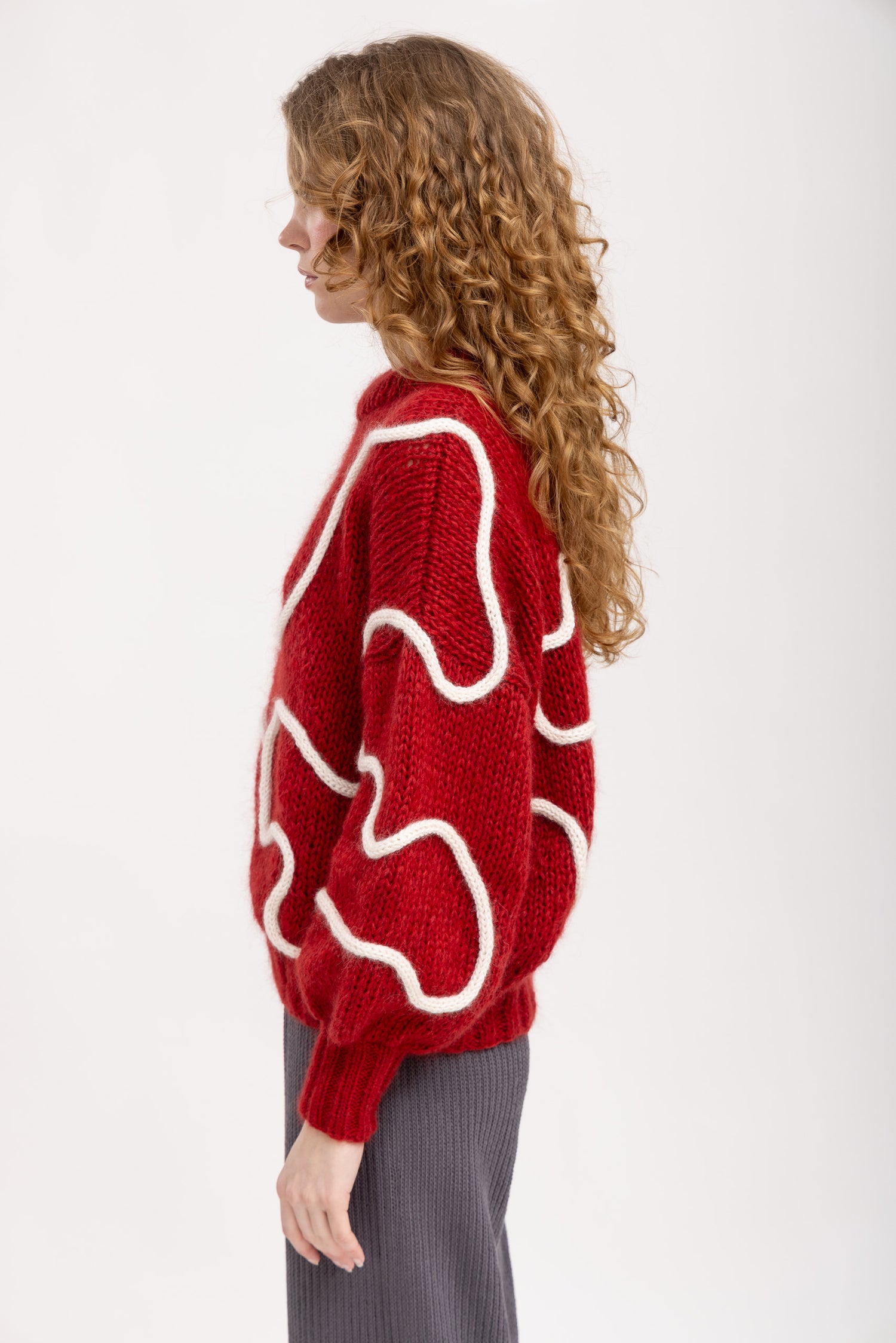 Luna Alpakka-Mohair-Silkki Neulepaita