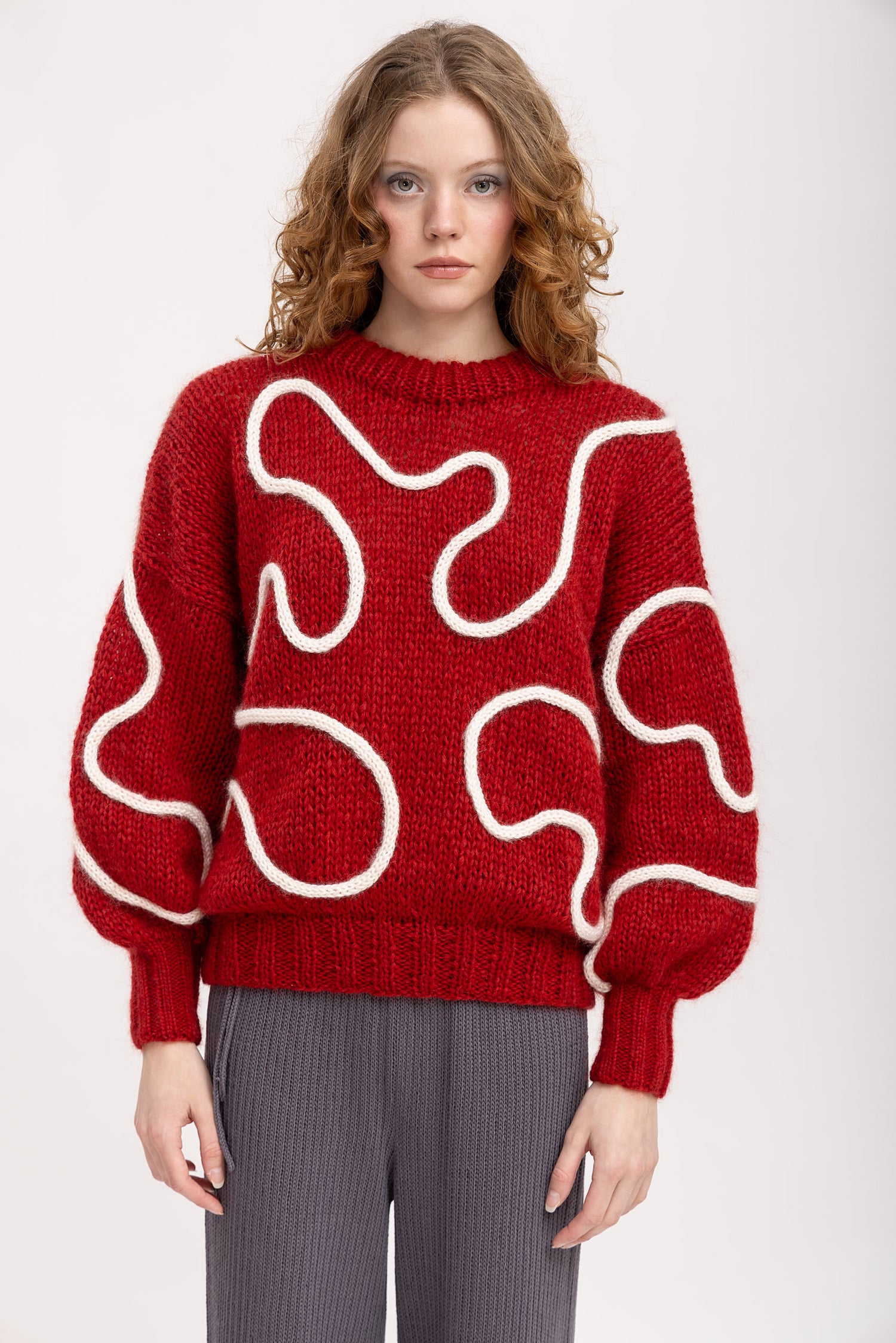 Luna Alpakka-Mohair-Silkki Neulepaita