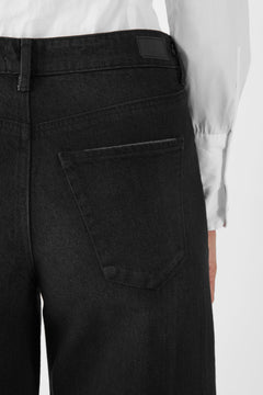 Ash Barrel Leg Basic Jeans Black Denim