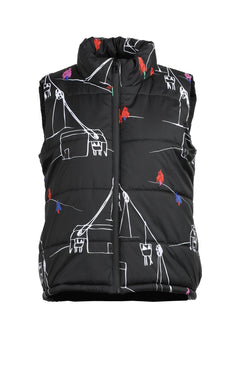 Aspen Puffer Vest Ski Lift