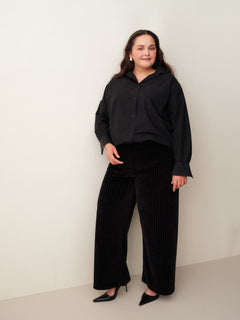 Velour Pants Black