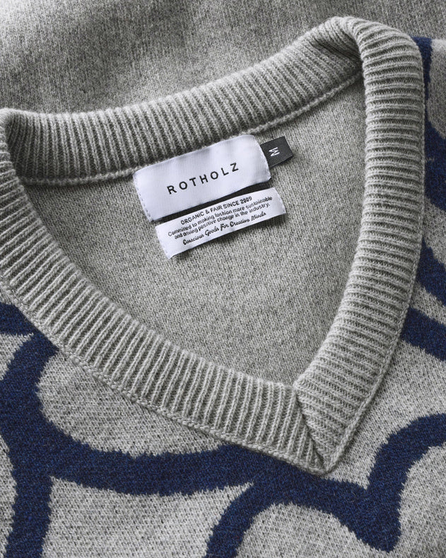 Affection Knitted Vest Warm Anthracite