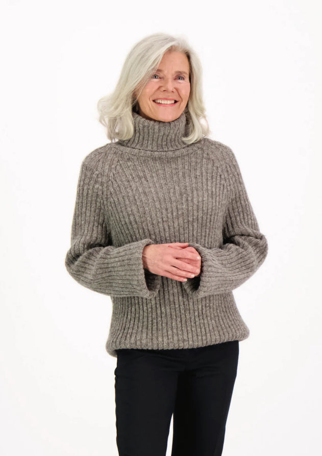 Alexa Roll-Neck Villapaita Harmaa