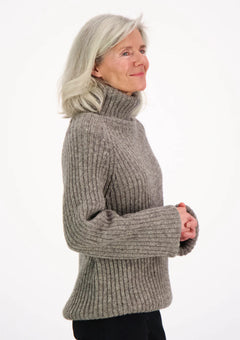 Alexa Roll-Neck Villapaita Harmaa