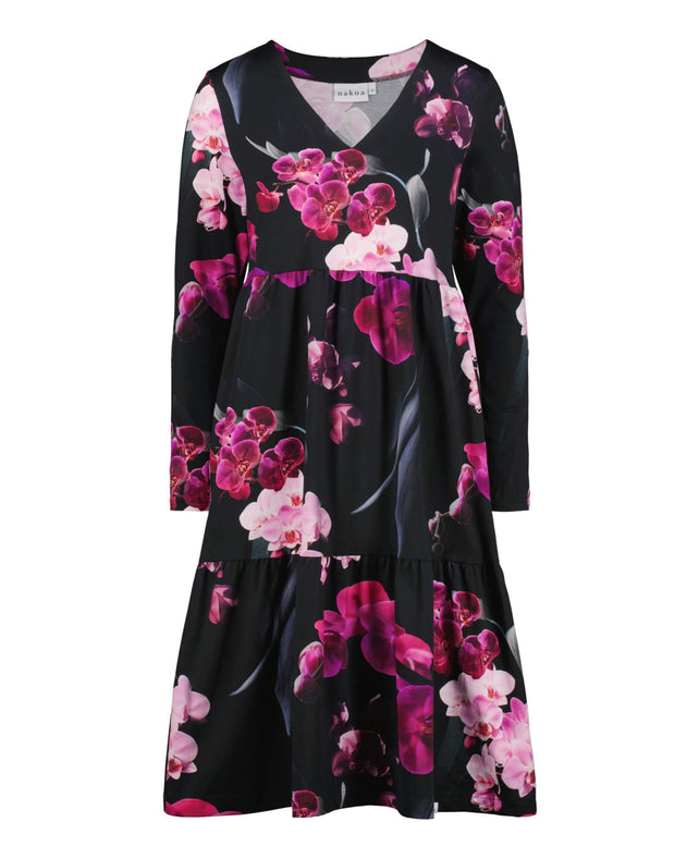 Amélie Layered Dress Black Orchid