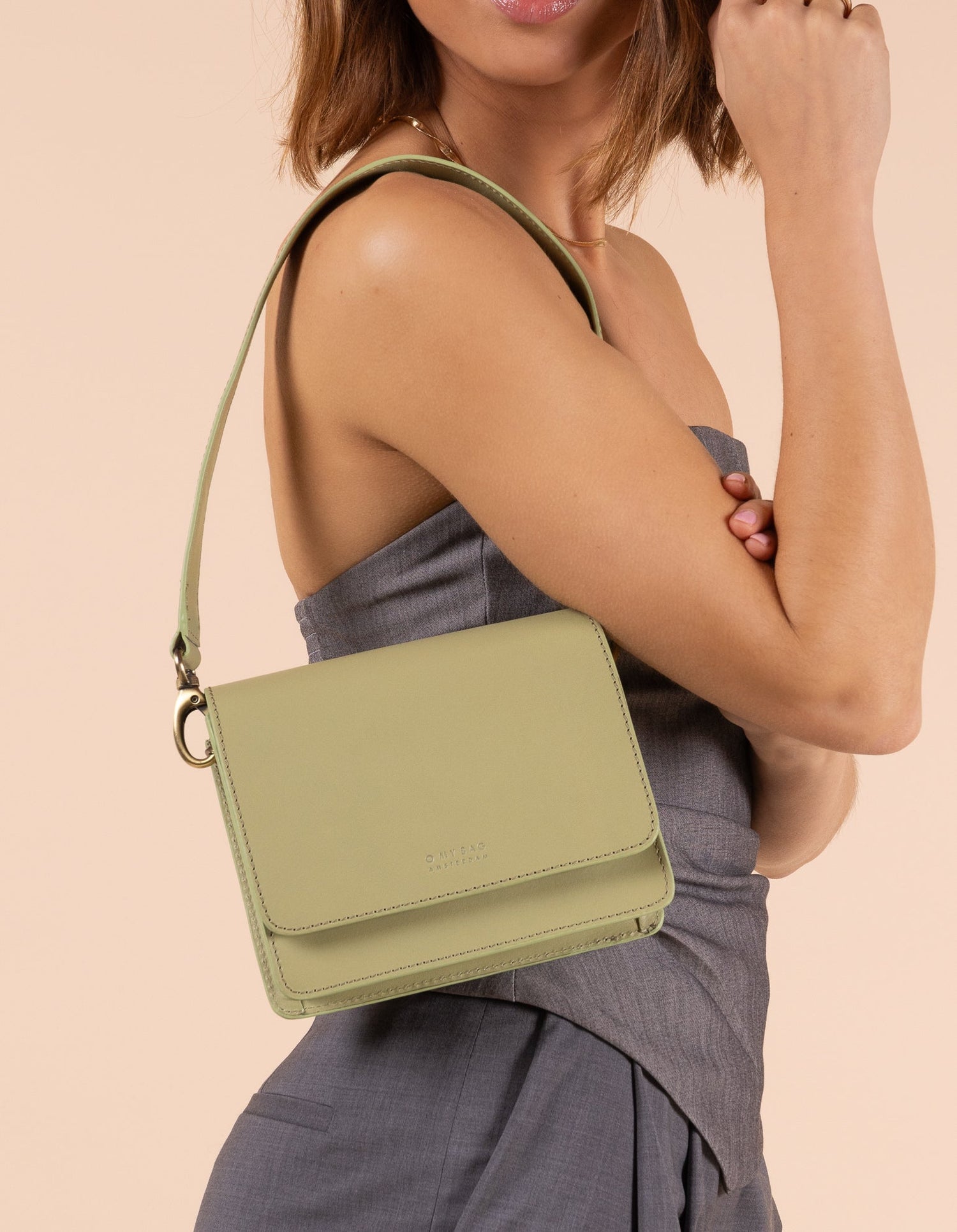 Audrey Mini Laukku Tea Green