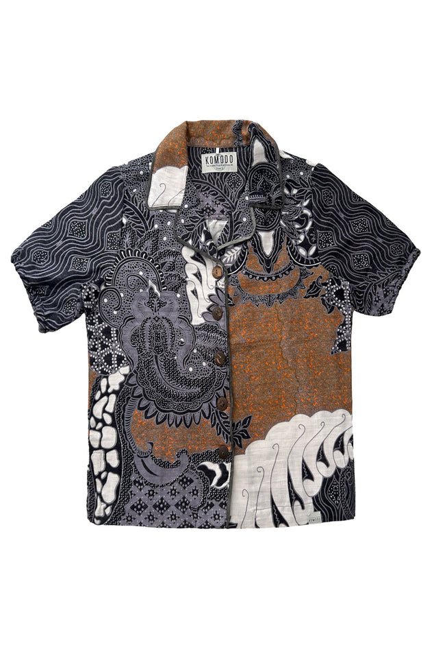 Zori Shirt Batik Print Brown/Black