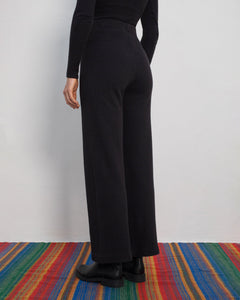 Ribbed Lounge Pant Black