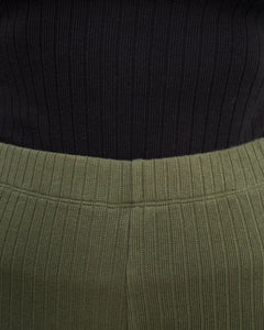 Ribbed Lounge Pant Green