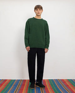 Smiley Knit Sweater Green