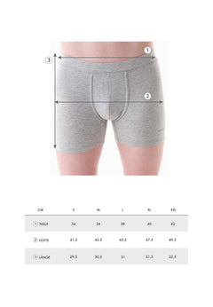 Bowenn Boxer Trunk 6-Pack Grey Melange