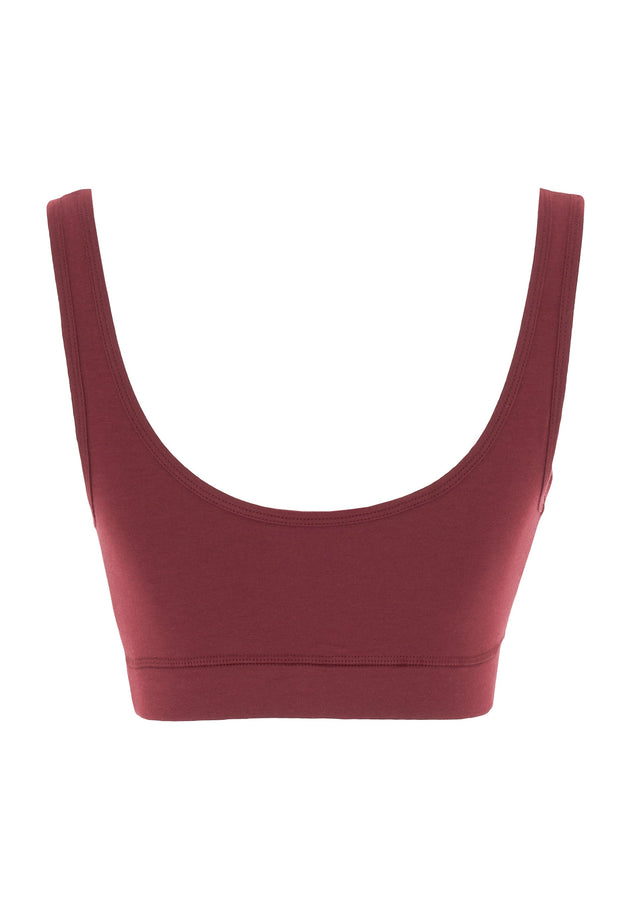 Brianna Modal Blend Bralette Bordeaux