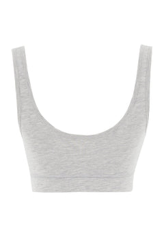 Brianna Modal Blend Bralette Grey Melange