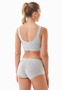 Brianna Modal Blend Bralette Grey Melange