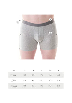 Brunno Boxer Brief 6-Pack Grey Melange