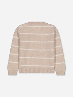 Baby's Cashmere Sweater Stripes Beige