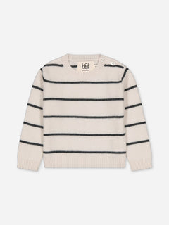 Baby's Cashmere Sweater Stripes Ivory