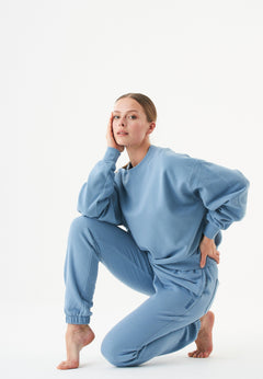Buket Soft Touch Organic Cotton Sweatshirt Steel Blue