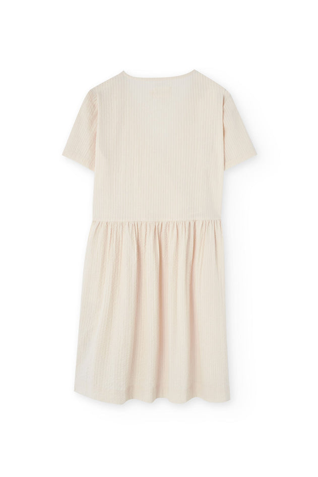 Benoit Beige Wrap Dress Off-White