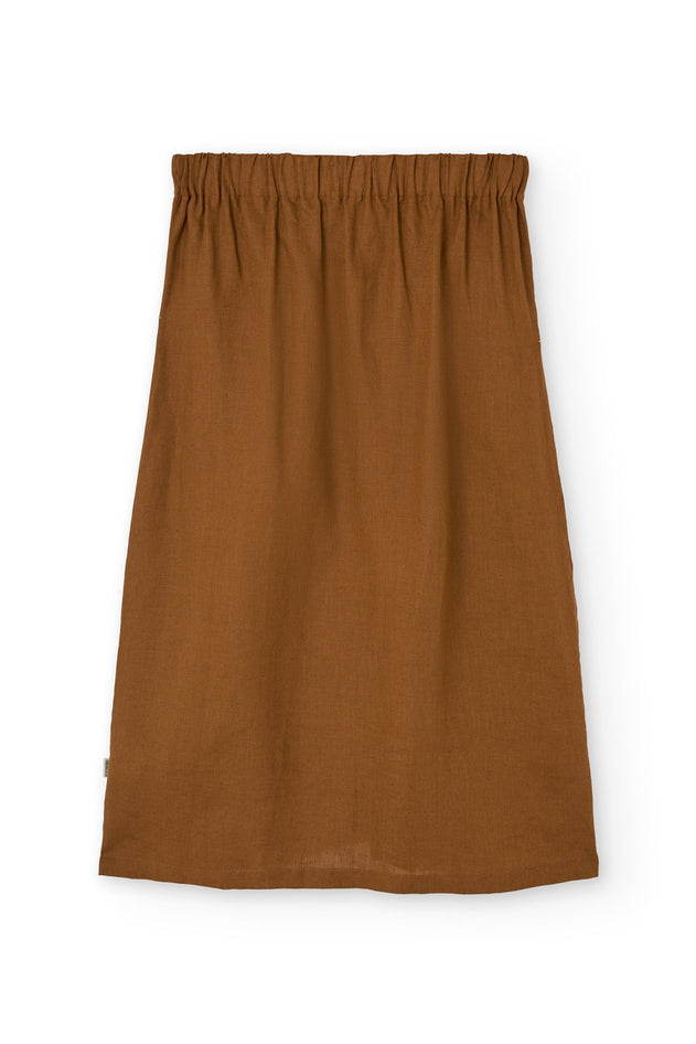 Bernadette Linen Skirt Terracotta