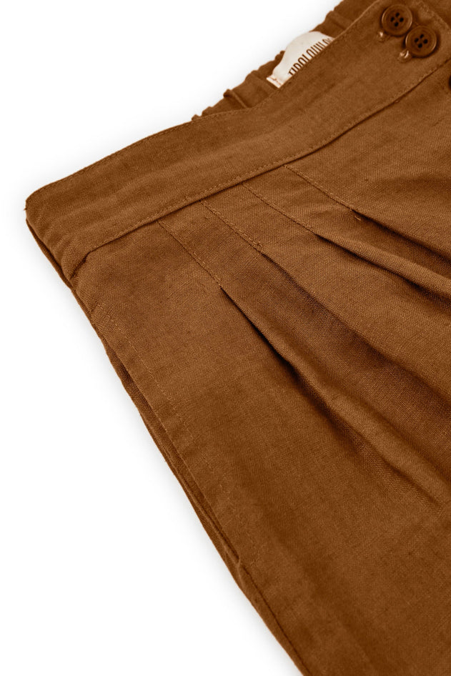 Bernadette Linen Skirt Terracotta