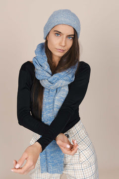 The Hemp Wool Beanie  Sky Blue