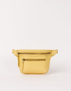 Beck's Bum Bag Classic Leather Butter Yellow