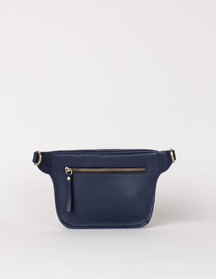 Beck's Bum Bag Classic Leather Midnight Blue