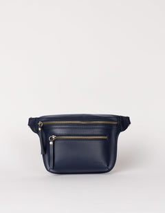 Beck's Bum Bag Classic Leather Midnight Blue
