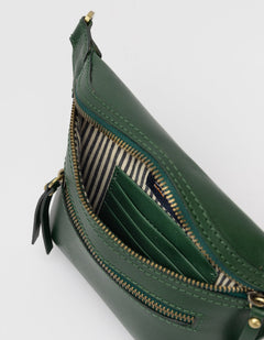 Beck's Bum Bag - Pine Green Classic Leather