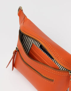 Beck's Bum Bag - Tangerine Classic Leather