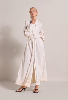 Beyonce Long Dress Antique White