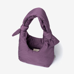 Biwa Puffy Mini Bag Plum