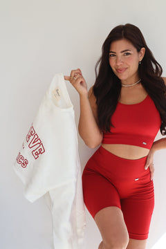 Bliss Biker Shorts Red