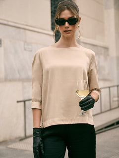 Blouse With 3/4 Sleeves