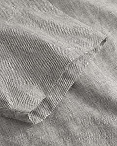 Unisex Bowling Shirt Grey Micro Stripe