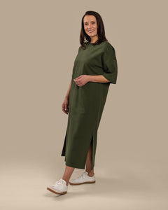 Boxy Dress Khaki