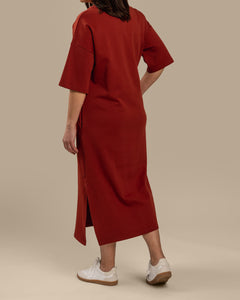 Boxy Dress Mahogany