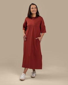 Boxy Dress Mahogany