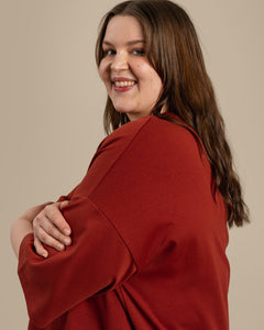 Boxy Dress Mahogany