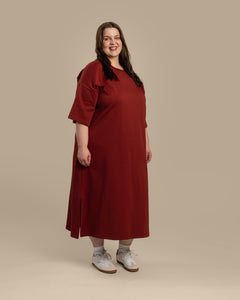 Boxy Dress Mahogany
