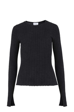 Brera Merino Long-Sleeve Top Black