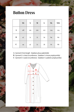 Button Dress Indigo Wind